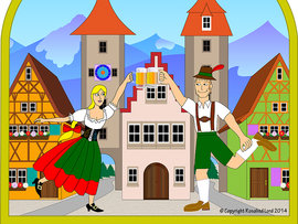 Oktoberfest Boy and Girl